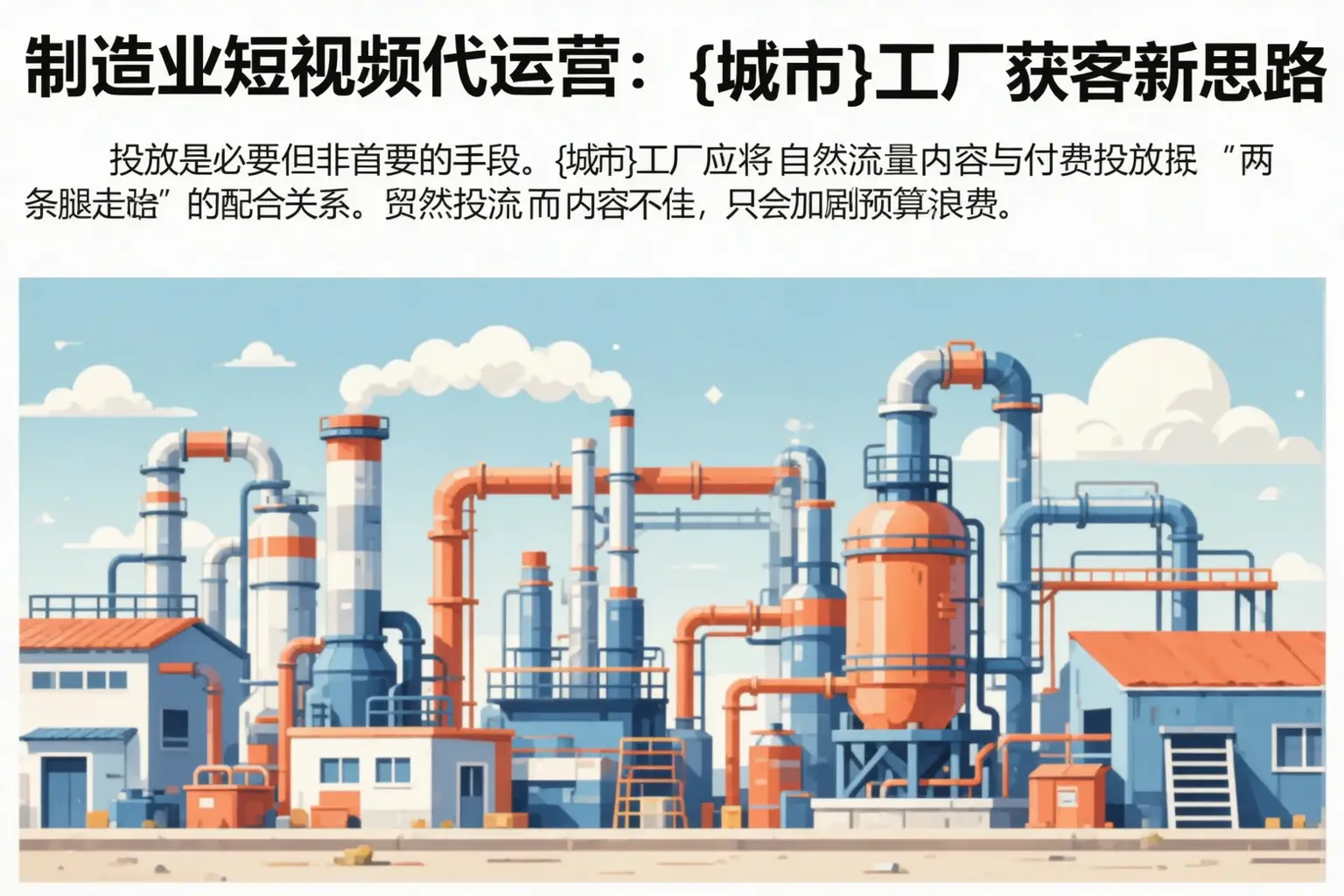 制造业短视频代运营：城关工厂获客新思路